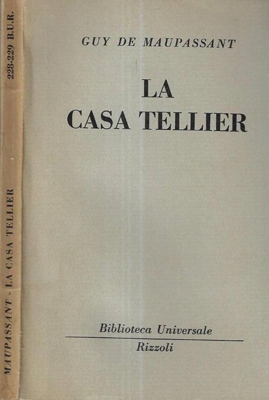 La casa Tellier - Guy de Maupassant - copertina