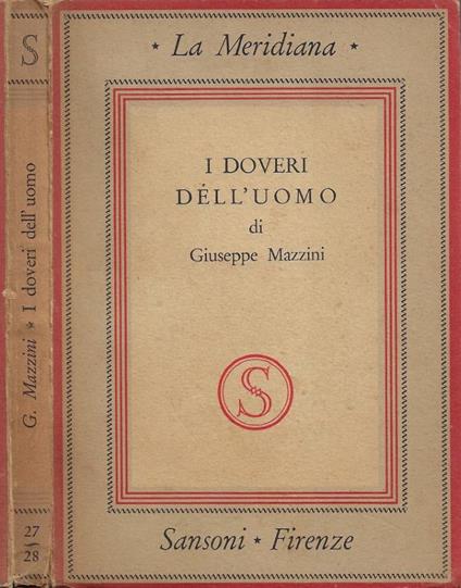Doveri dell'uomo - Giuseppe Mazzini - copertina