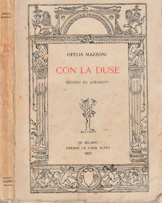 Con la Duse - Ofelia Mazzoni - copertina