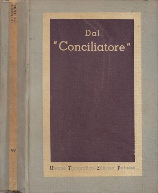 Dal "Conciliatore" - Pier Angelo Menzio - copertina