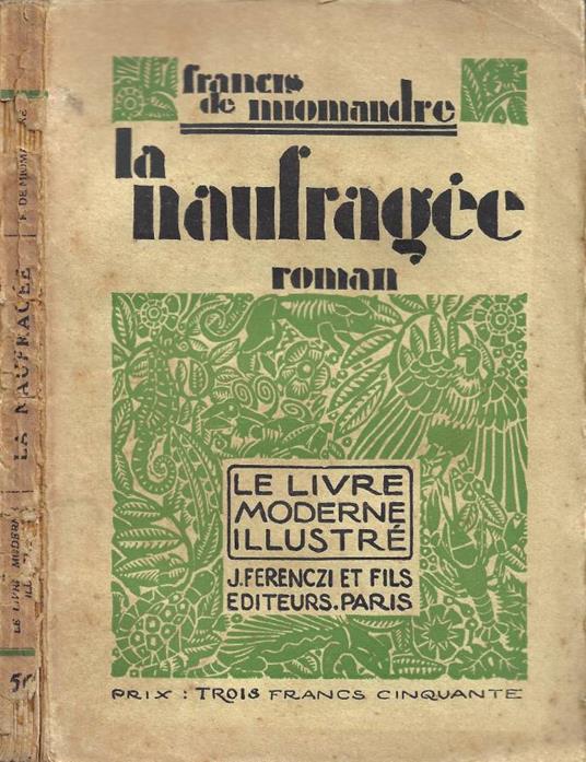 La Naufragée - Francis de Miomandre - copertina