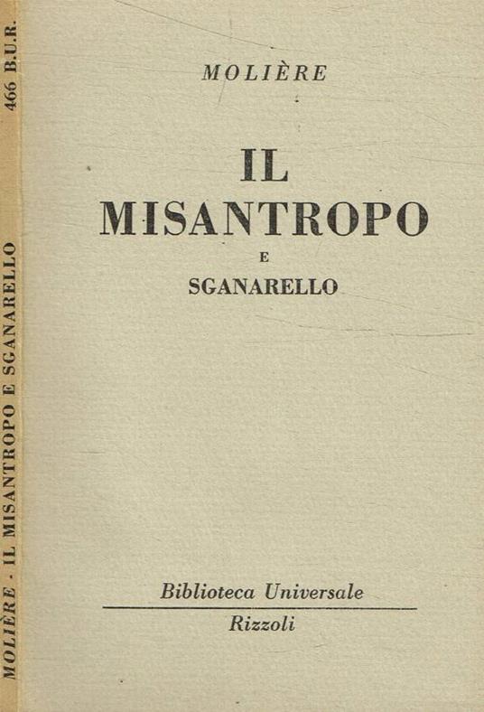 Il Misantropo e Sganarello - Molière - copertina