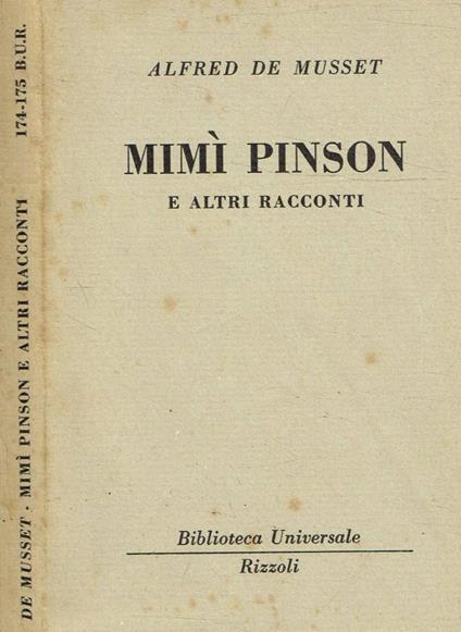 Mimì Pinson e altri racconti - Alfred de Musset - copertina