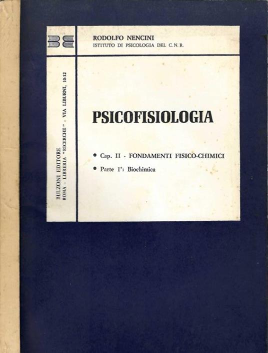 Psicofisiologia - Rodolfo Nencini - copertina