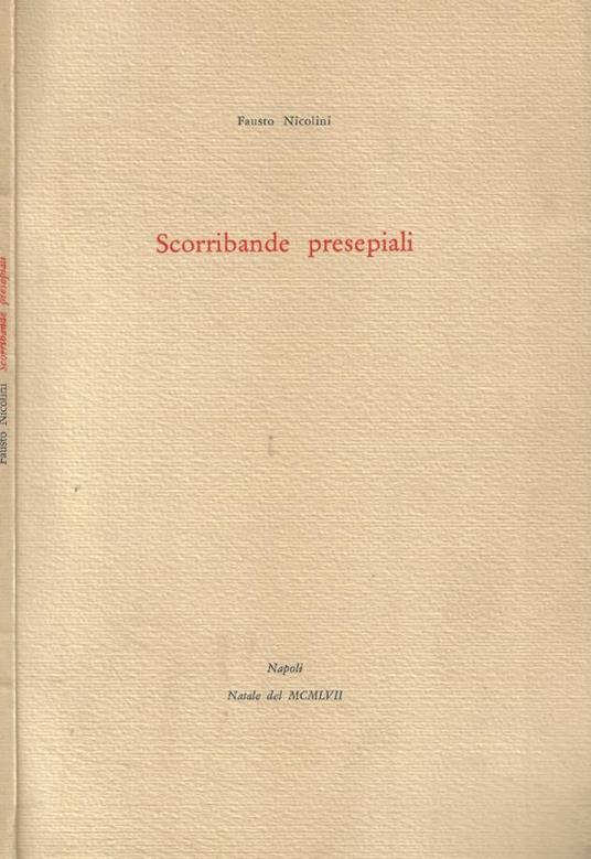 Scorribande presepiali - Fausto Nicolini - copertina