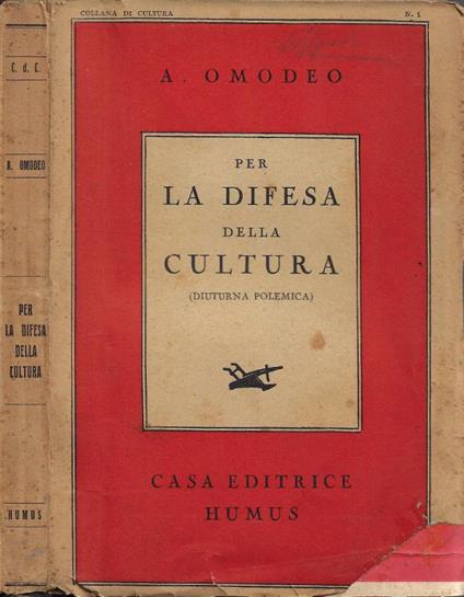 Per la difesa della cultura - Adolfo Omodeo - copertina