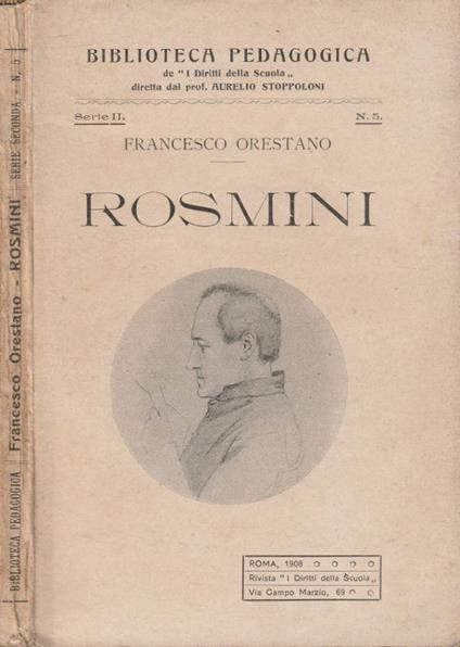 Rosmini - Francesco Orestano - copertina