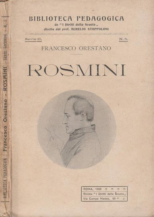 Rosmini - Francesco Orestano - copertina