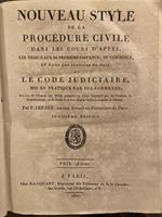 Nouveau style de la procédure civile dans les cours d'appels ou le code judiciaire mis en pratique par des formules, troisième édition