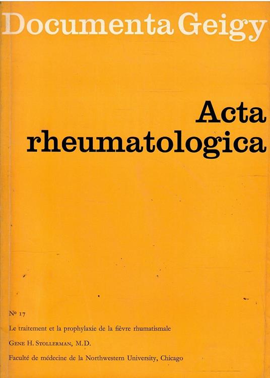 Acta Rheumatologica Geigy N. 17 - copertina