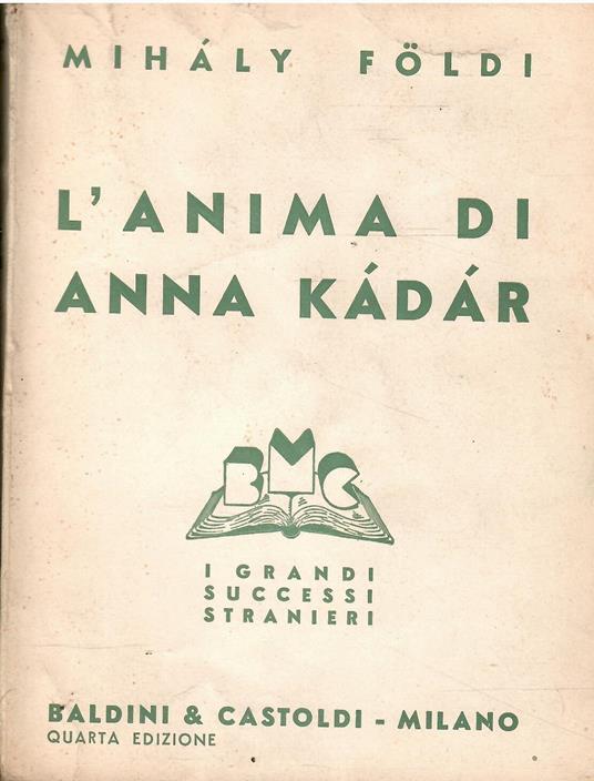 L' Anima di Anna Kadar - copertina
