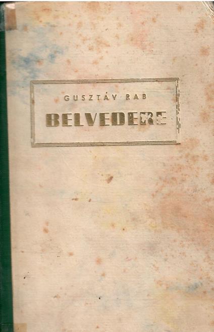 Belvedere - Gusztáv Rab - copertina