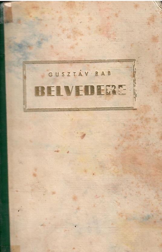 Belvedere - Gusztáv Rab - copertina