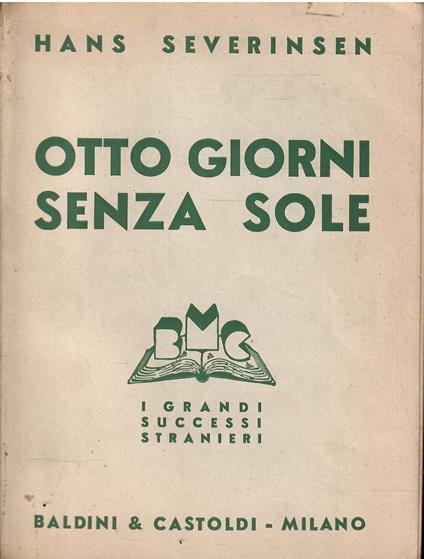 Otto Giorni Senza Sole - copertina