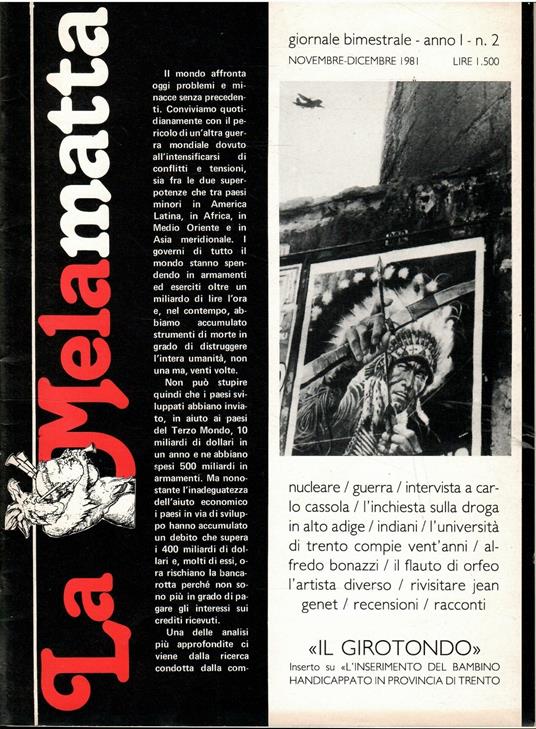 La Melamatta Anno I N. 2 - copertina