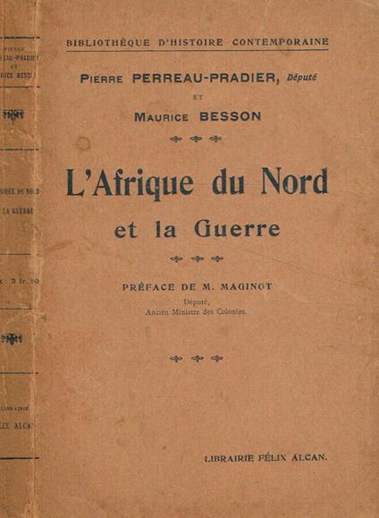 L' Afrique du nord et la guerre - copertina