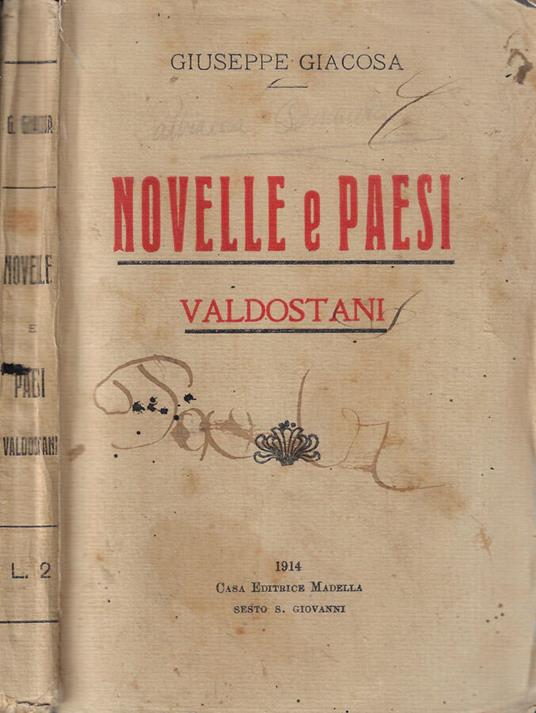 Novelle e paesi valdostani - Giuseppe Giacosa - copertina