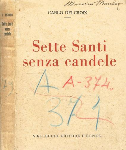 Sette santi senza candele - Carlo Delcroix - copertina