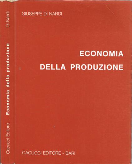 Economia della produzione - Giuseppe Di Nardi - copertina