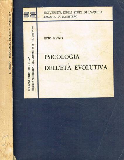 Psicologia dell'età evolutiva - Ezio Ponzo - copertina