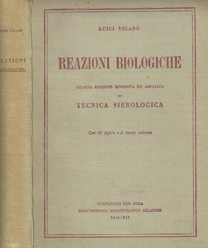 Reazioni biologiche - copertina