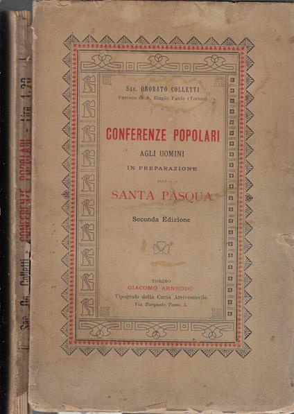 Conferenze popolari agli uomini in preparazione alla Santa pasqua - copertina