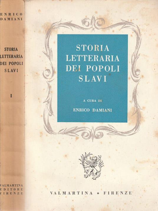 Storia letteraria dei popoli slavi vol I - copertina