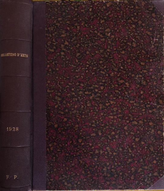 Bollettino d'arte del Ministero della Pubblica Istruzione anno 1928 - copertina
