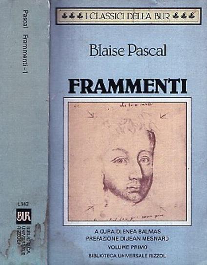 Frammenti - Blaise Pascal - copertina