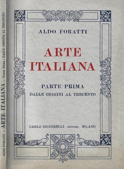 Arte Italiana - Aldo Foratti - copertina