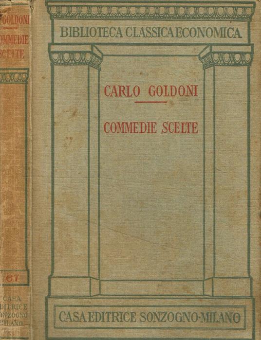 Commedie scelte - Carlo Goldoni - copertina