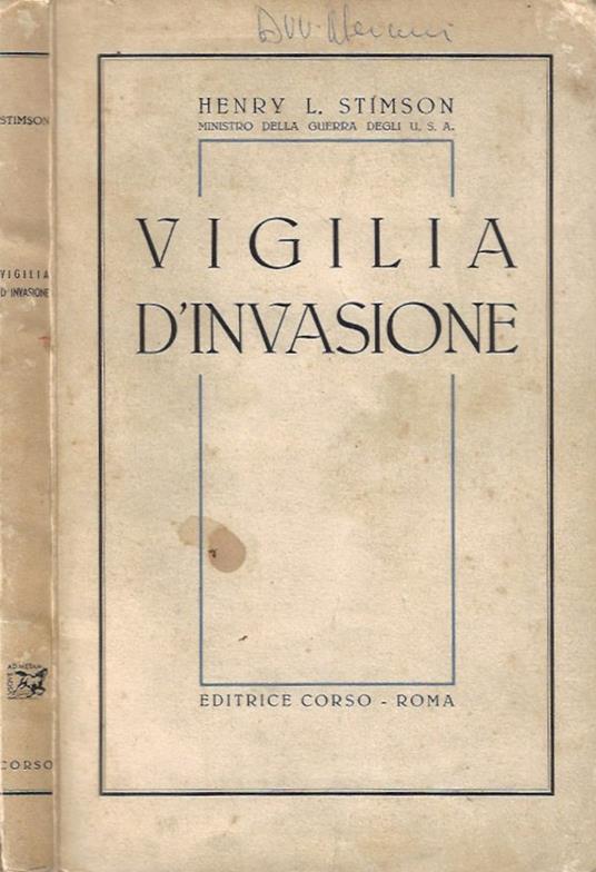 Vigilia d'invasione - copertina