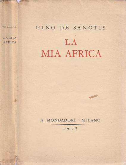 La mia Africa - Gino Sanctis - copertina