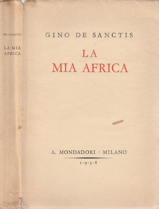 La mia Africa - Gino Sanctis - copertina