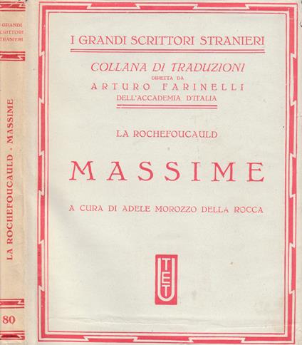 Massime - François de La Rochefoucauld - copertina