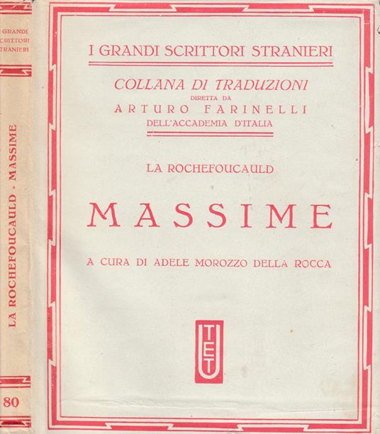 Massime - François de La Rochefoucauld - copertina