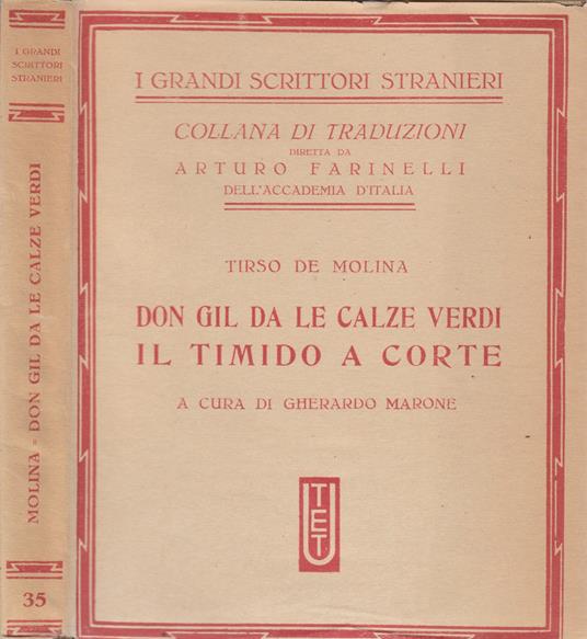 Don Gil da le calze verdi, Il timido a corte - Tirso de Molina - copertina