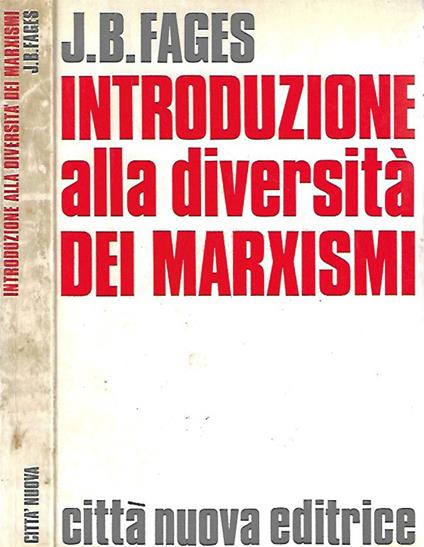 Introduzione alla diversità dei marxismi - copertina