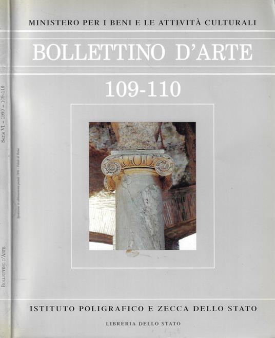 Bollettino d'Arte, Anno LXXXIV, serie VI, n. 109 - 110, Luglio - Dicembre 1999 - copertina