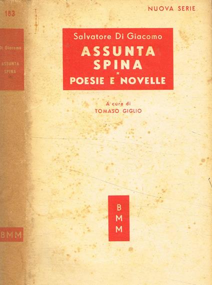 Assunta Spina - Salvatore Di Giacomo - copertina