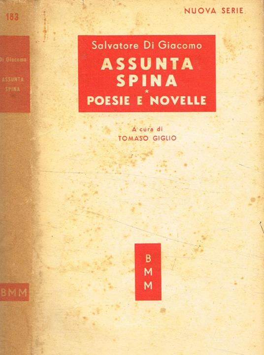 Assunta Spina - Salvatore Di Giacomo - copertina