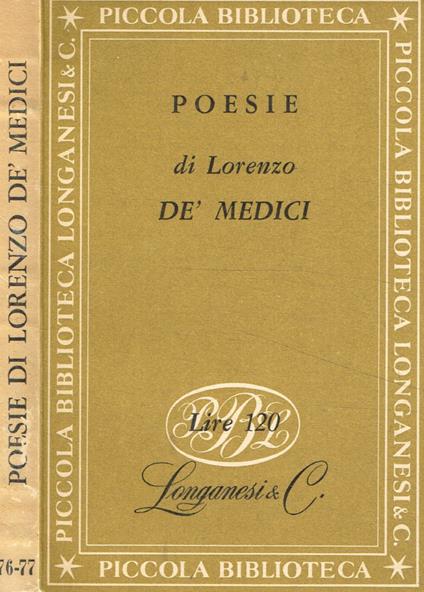 Poesie - Lorenzo de' Medici - copertina