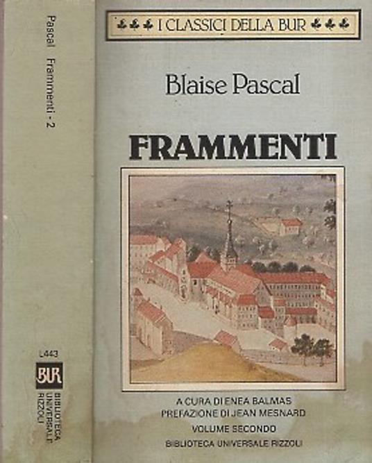 Frammenti - Blaise Pascal - copertina
