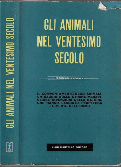 Gli animali nel ventesimo secolo - copertina