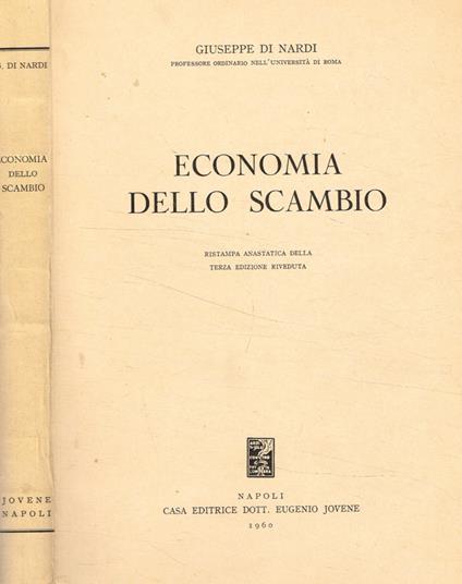 Economia dello scambio - Giuseppe Di Nardi - copertina