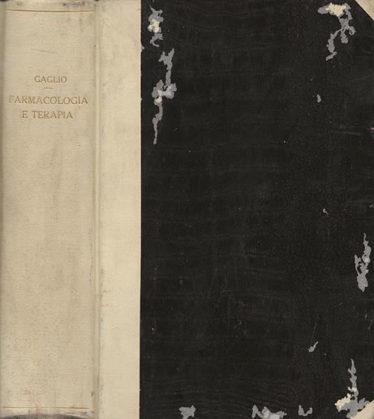 Trattato di Farmacologia e Terapia - Gaetano Gaglio - copertina