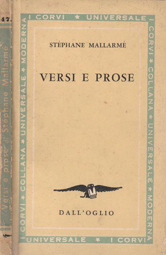 Versi e prose - Stéphane Mallarmé - copertina