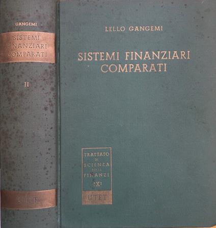 Sistemi finanziari comparati vol II - Lello Gangemi - copertina