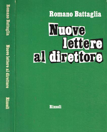 Nuove lettere al direttore - Romano Battaglia - copertina