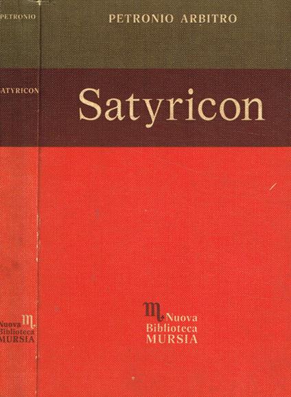 Satyricon - Arbitro Petronio - copertina